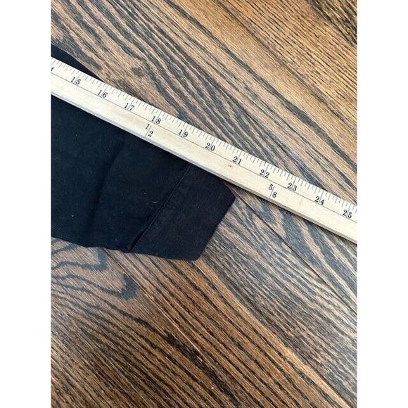 Mate The Label Linen Jumpsuit Long Sleeves Button Front Pockets Black Small NEW - Picture 4 of 9